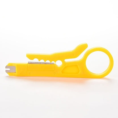 Wire Stripper Flat Nose Cable Cutter Crimper with Practical Punch Down Tool