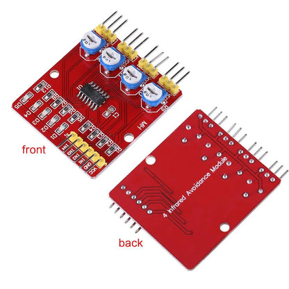 4-Channel Infrared IR Line Follower 4 Way Transmission Line Sensor Arduino