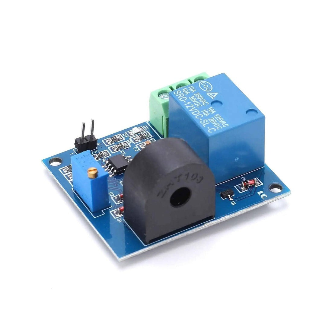 5A 12V Overcurrent Protection AC Current Detection Sensor Module