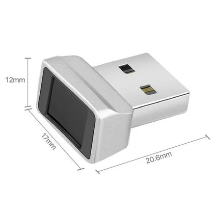 USB Fingerprint Reader for Desktop/Laptop Password-Free Login, Biometric Scanner Compatible with Windows 10/11