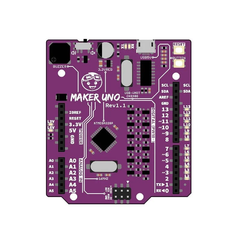 Cytron Maker UNO Microcontroller Board- Arduino UNO Compatible Module