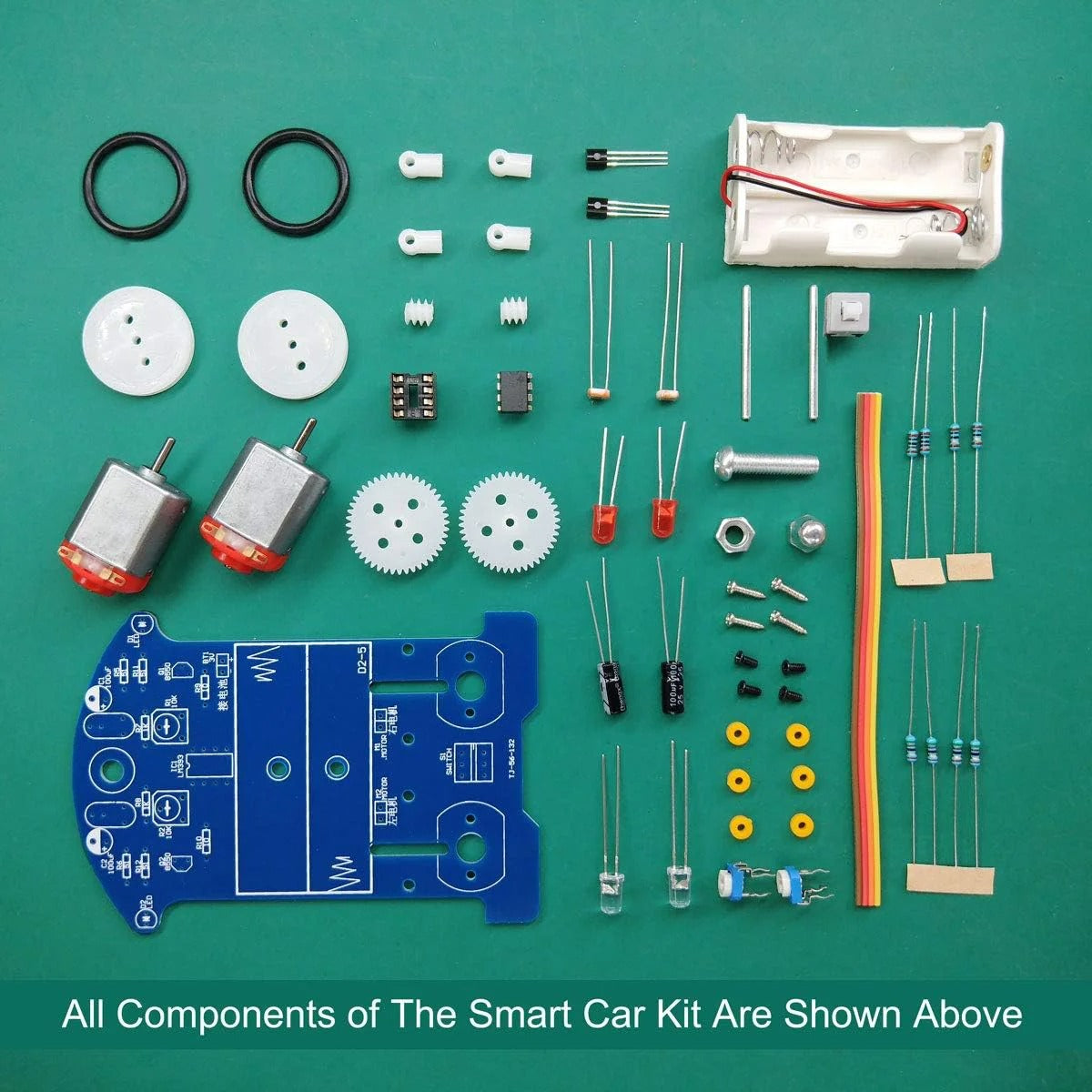 DIY D2-5 Intelligent Tracking Line Car Kit