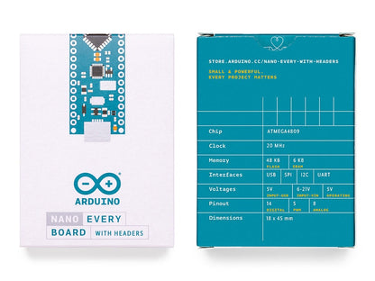 Original Arduino Nano Every with Headers (ABX00033)