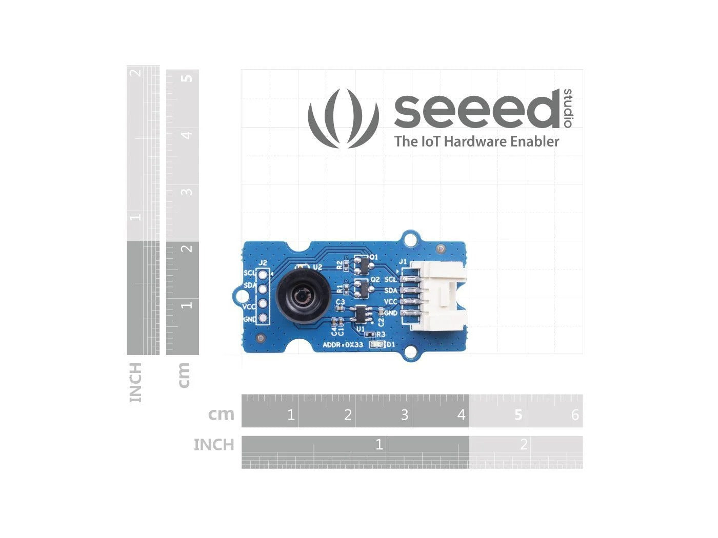 SeeedStudio Grove Thermal Imaging Camera – MLX90641, 16 - 12 IR Array, 110° FOV with Cable