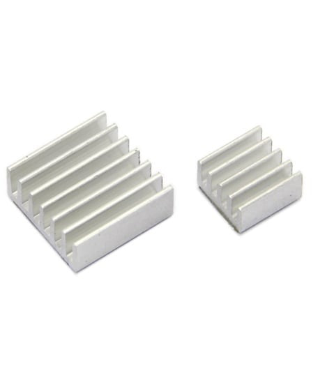 Aluminum Heatsink Set for Raspberry Pi (Large and Small)