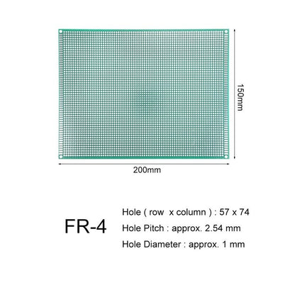 15 x 20 cm Single-Sided Universal PCB Prototype Board, 2.54mm Hole Pitch