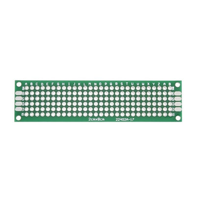 2x8 cm Single-Sided PCB Prototype Board - 2.54mm Hole Pitch