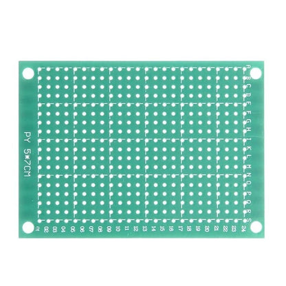 Single-Sided Universal PCB Prototype Board, 5x7 cm, 2.54mm Hole Pitch