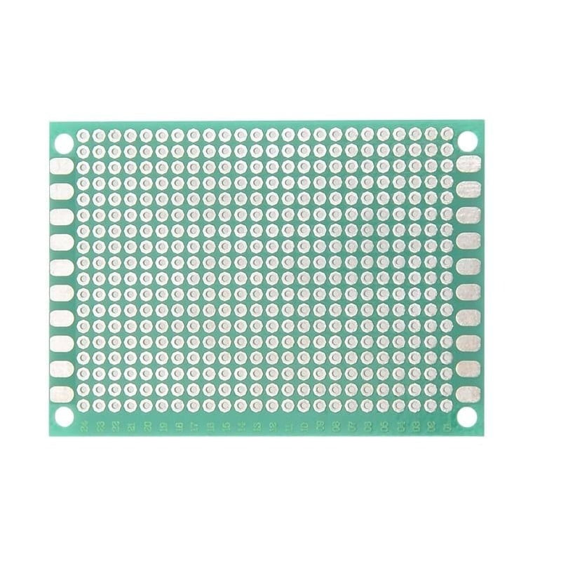 Single-Sided Universal PCB Prototype Board, 5x7 cm, 2.54mm Hole Pitch