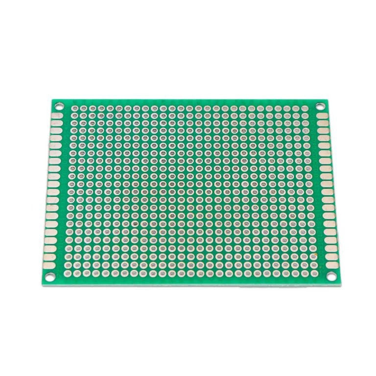 Double-Sided Universal PCB Prototype Board, 6x8 cm