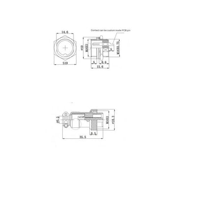 Double-Sided Universal PCB Prototype Board, 7x9 cm