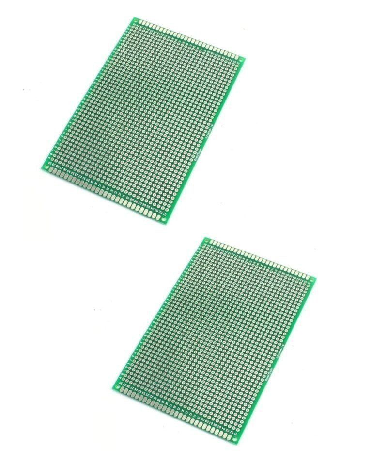 Double-Sided Universal PCB Prototype Board, 8x12 cm