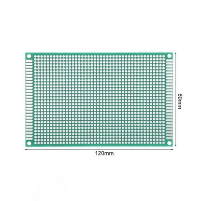 Double-Sided Universal PCB Prototype Board, 8x12 cm