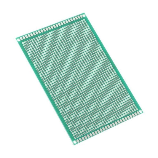 Single-Sided Universal PCB Prototype Board, 8x12 cm, 2.54mm Hole Pitch