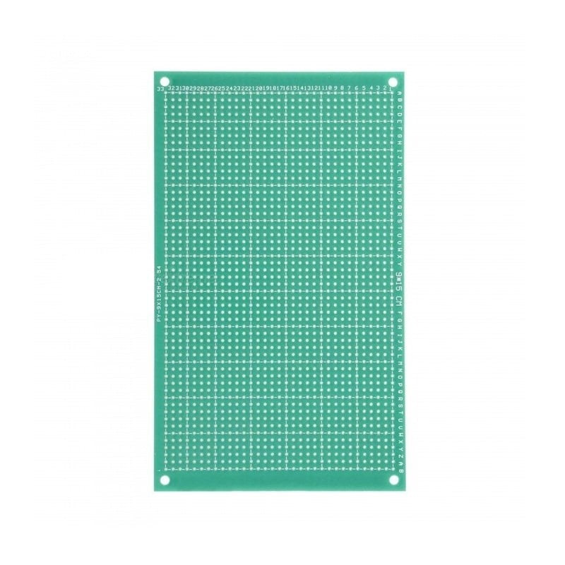 Single-Sided Universal PCB Prototype Board, 9x15 cm, 2.54mm Hole Pitch