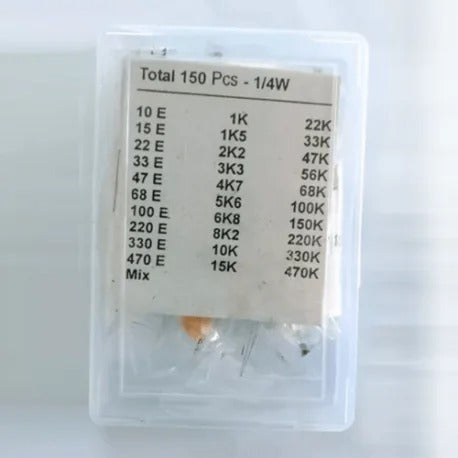 Assorted Resistor Box - Mix of 1/4 Watt Resistors