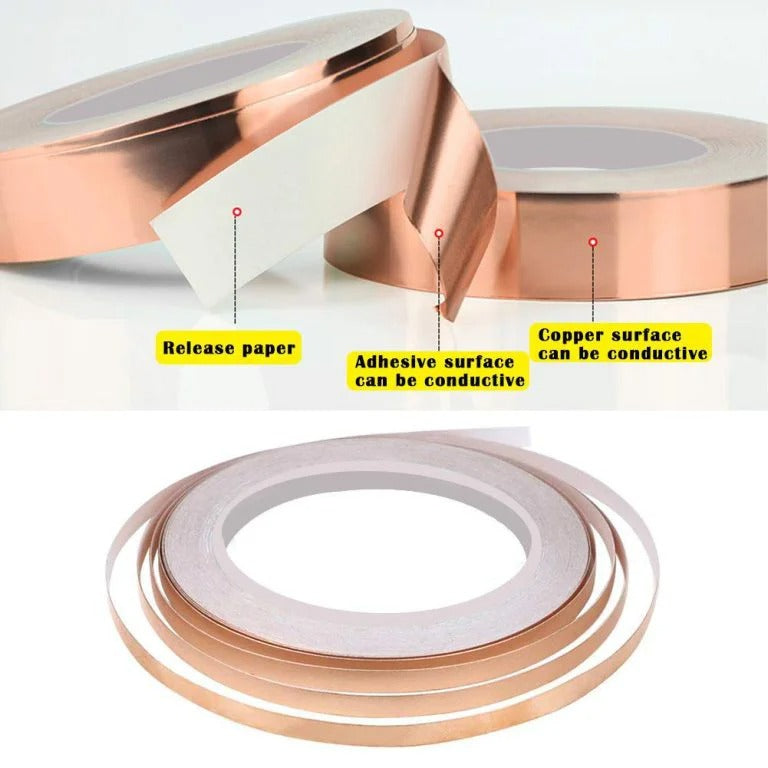 Conductive Copper Foil Tape Roll - 10mm x 10m