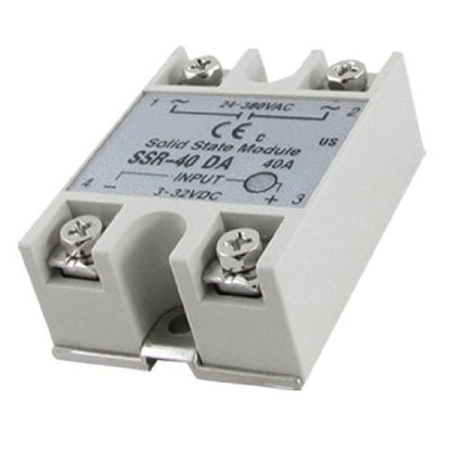 SSR-40 DA DC to AC Solid State Relay Module, 3-32VDC to 24-380VAC, 40A