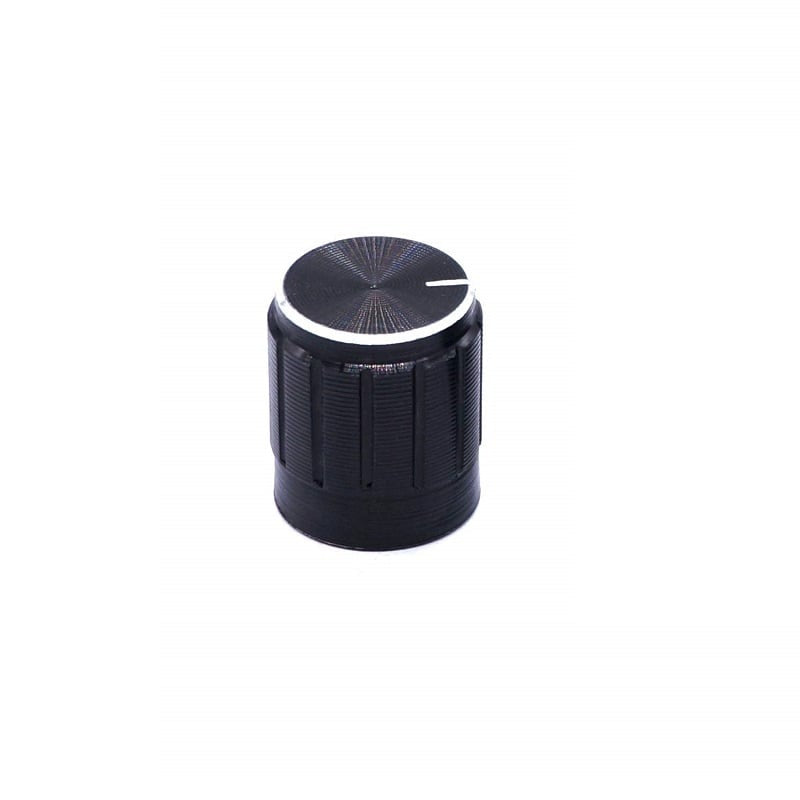 Black Rotary Potentiometer Knob Switch Cap