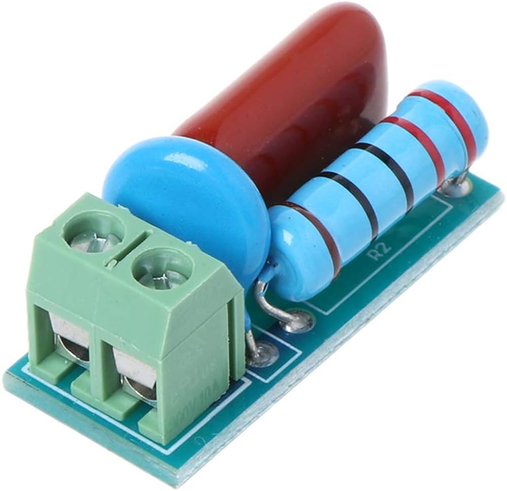 RC Absorption/Snubber Circuit Module for Relay Contact Protection - Surge Resistance