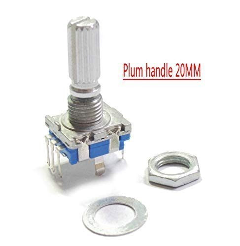 EC11 Rotary Encoder with 20mm Knurled Handle - 20 Positions