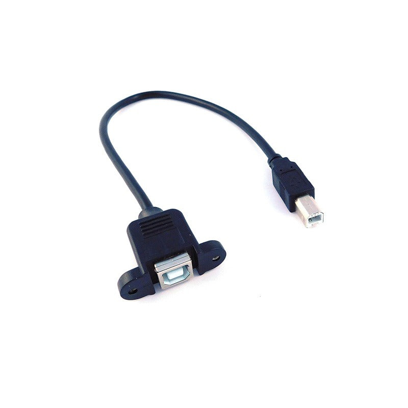 30cm USB 2.0 Type B Male to Type B Female Printer Extension Cable with Panel Mount