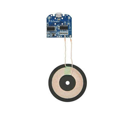 Wireless Phone Charging Transmitter PCBA Circuit Board: Qi Standard Micro USB Input, DC 5V with Coil