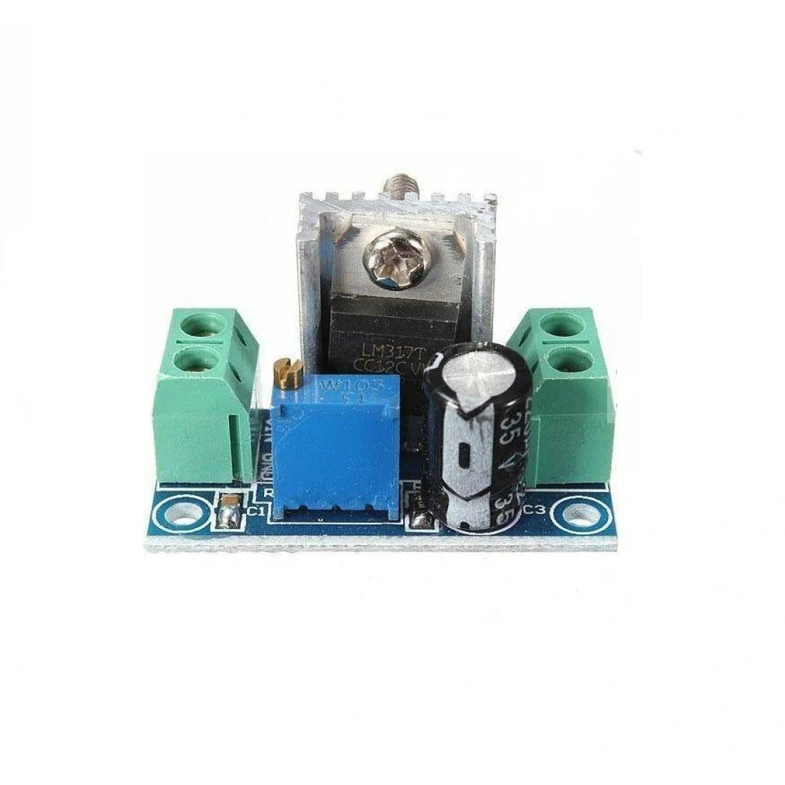 LM317 DC Linear Regulator Adjustable Step-Down Power Module: DC-DC 4.5-40V to 1.2-37V