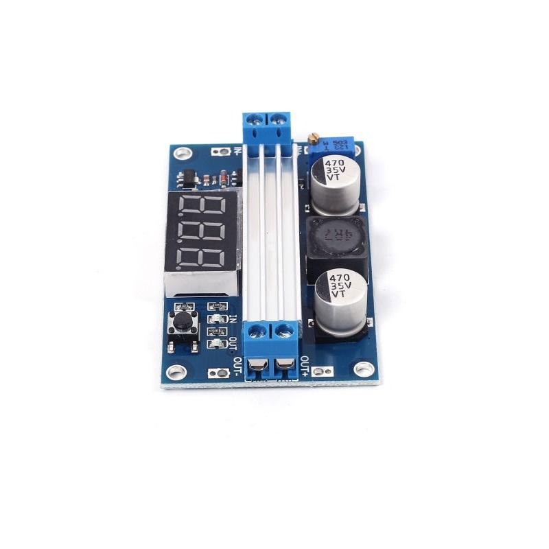 LTC1871 DC-DC High Power Adjustable Step-up Module 3.0~35V to 3.5~35V 100W with Digital Display Voltmeter