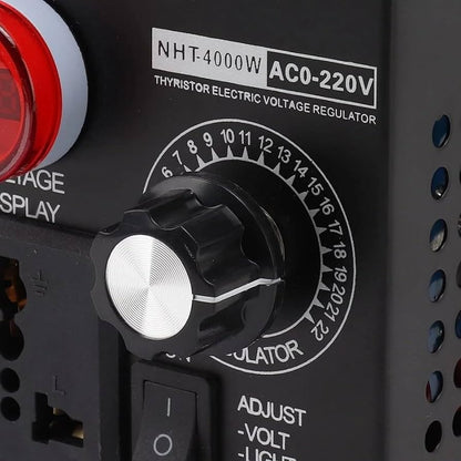 NHT-4000W Electronic Variable Voltage Regulator: AC 220V, Speed Motor Fan Control Controller (4000W)