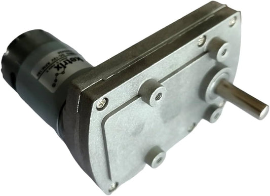 High Torque 12V DC Square Gear Geared Motor - 5 RPM