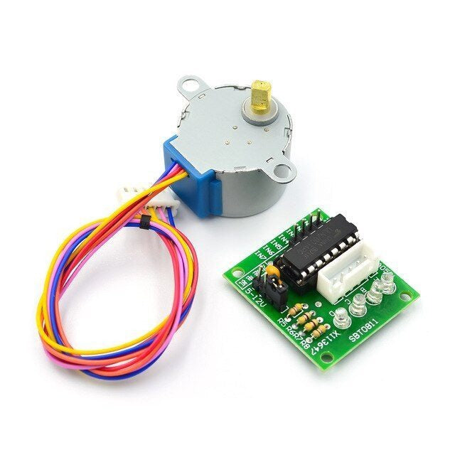 28YBJ-48 Stepper Motor: DC 5V, 4 Phase, 5 Wire, with ULN2003 Driver Board