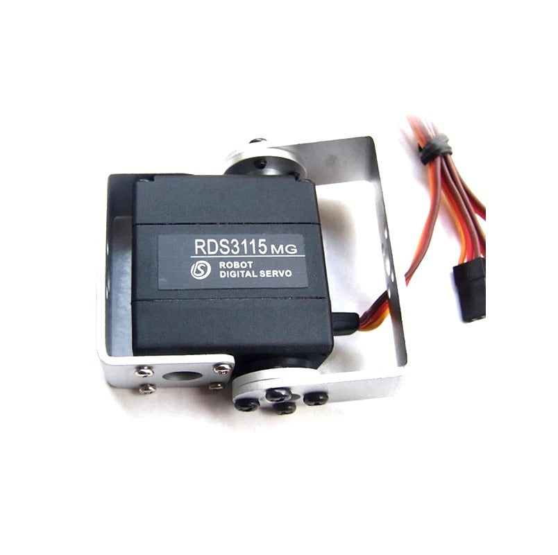 RDS3115 MG Digital Metal Gear Dual Shaft Servo Motor - 15kg, 180 Degree Rotation, with Holders