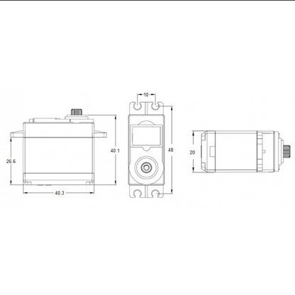 TowerPro MG995 Continuous Rotation 360 Degree Metal Gear Servo Motor - 11 kgcm, Premium Quality