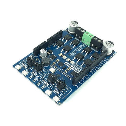 Cytron 10A Dual Channel DC Motor Driver Shield for Arduino Uno - 7V to 30V (SHIELD-MDD10)