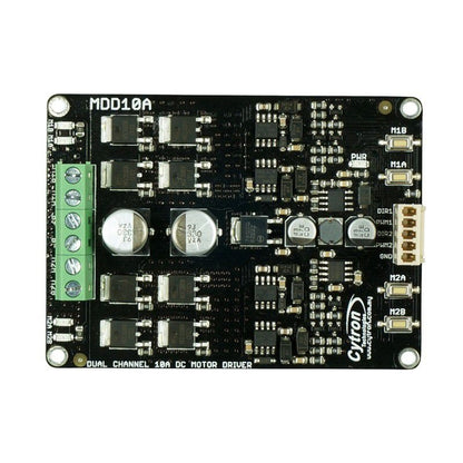 Cytron 10A Dual Channel Enhanced DC Motor Driver - 30A Peak (Model: MDD10A)