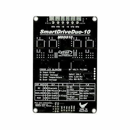 Cytron SmartDriveDuo-10 MDDS10 - 10A DC Motor Driver (7V-35V)