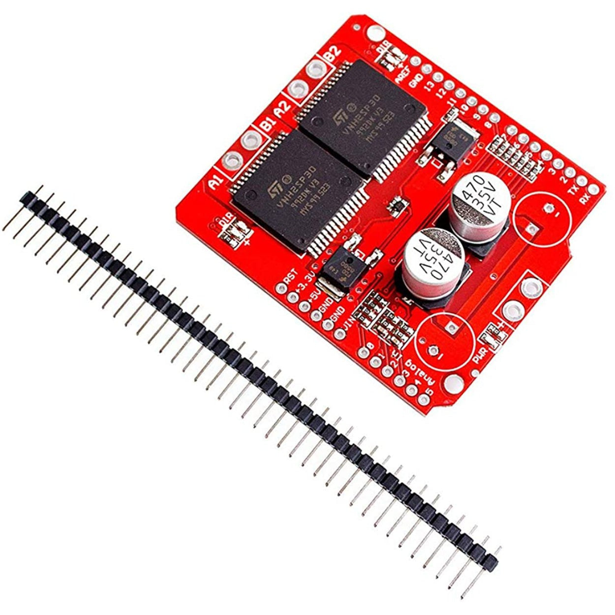 Dual Monster Moto Shield VNH3ASP30 - DC Motor Driver, 2x14A (Peak 30A)