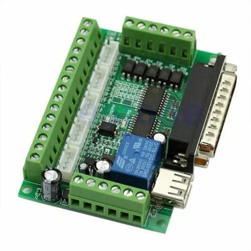 MACH3 Interface Board for CNC 5 Axis with Optocoupler, Stepper Motor Driver Compatible