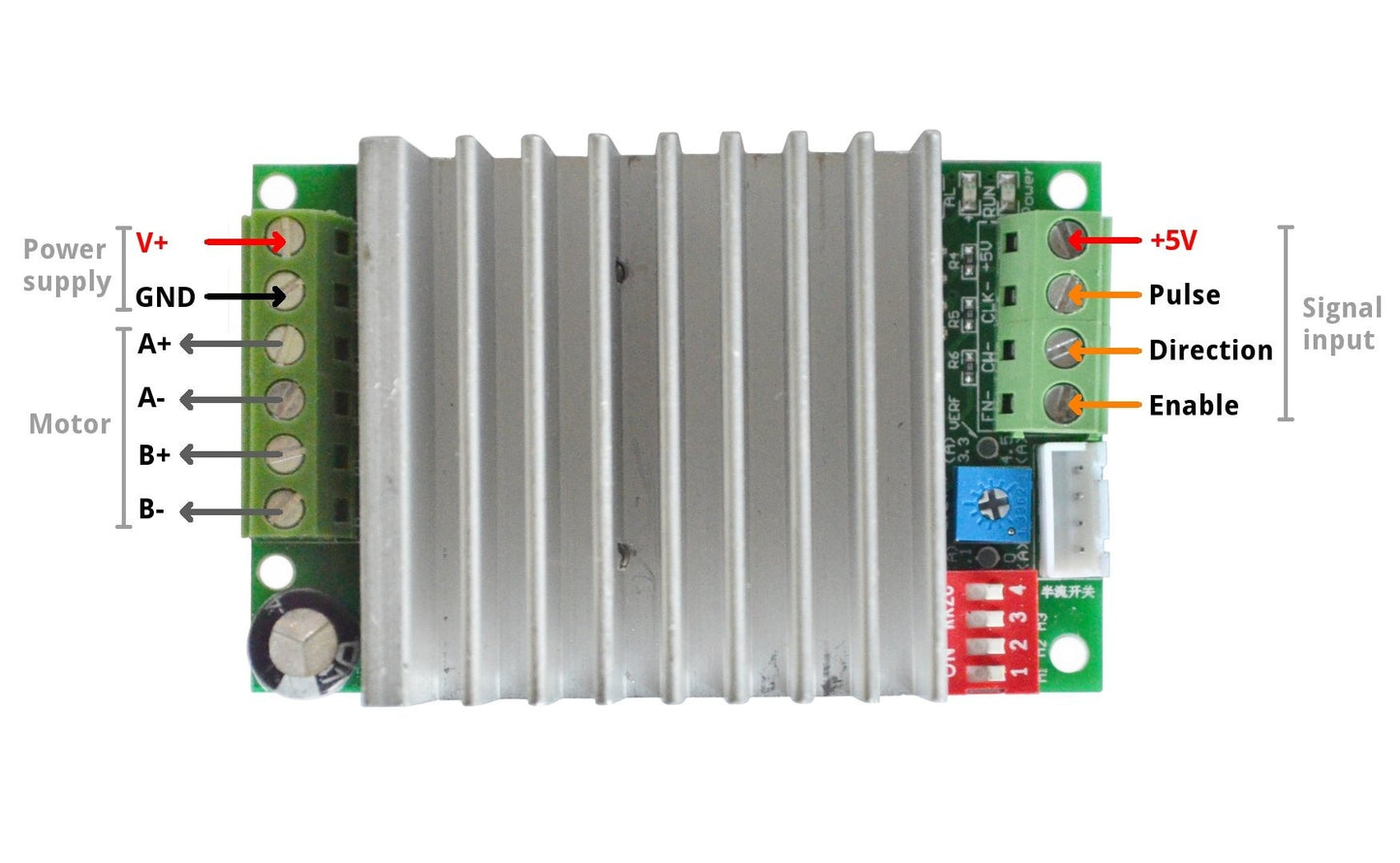 TB6600 4A Stepper Motor Driver Controller - 9V to 42V