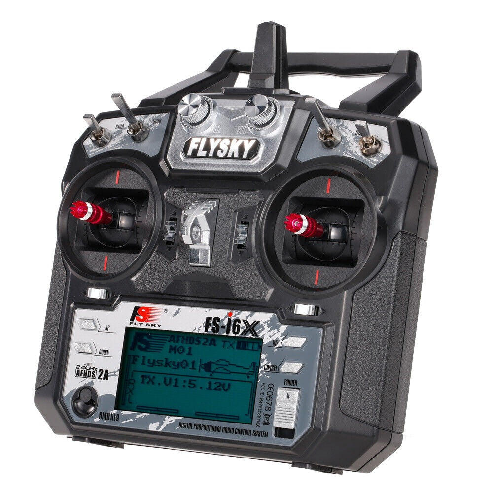 Flysky FS-i6X 2.4GHz 6CH AFHDS 2A RC Transmitter with FS-iA10B 2.4GHz 10CH Receiver"