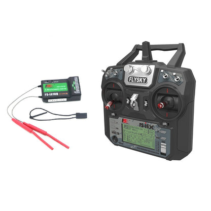 Flysky FS-i6X 2.4GHz 6CH AFHDS 2A RC Transmitter with FS-iA10B 2.4GHz 10CH Receiver"