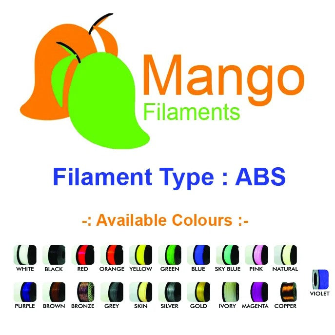 Mango ABS 1.75mm 3D Printing Filament - 1kg (Natural)