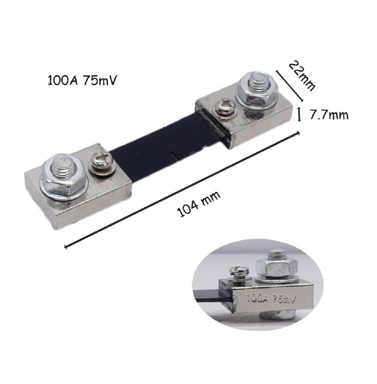 0.28 inch LED Digital Ammeter-Voltmeter with Shunt, DC 100V 100A