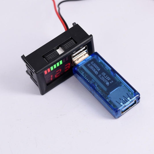 Universal Dual USB Digital Voltmeter and Battery Indicator Display Module (12V)