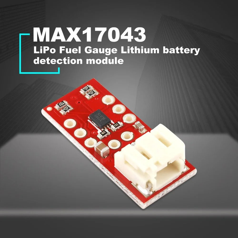 MAX17043 LiPo Fuel Gauge Lithium Battery Detection Module: A/D Conversion, I2C