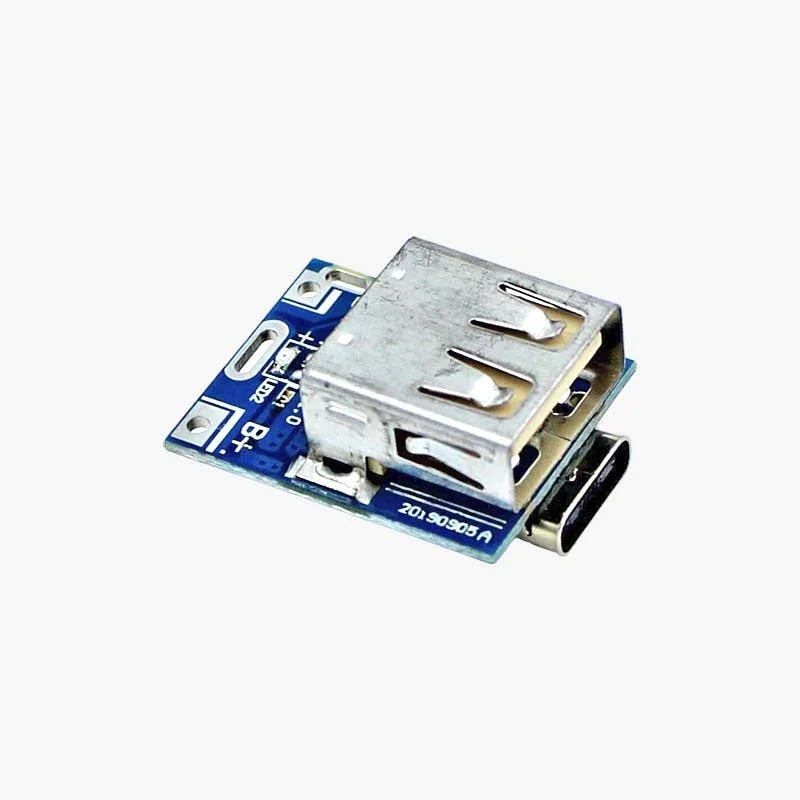 Type-C USB 5V 1A Step-Up Booster: Lithium Battery Charging and Protection Module for Power Bank