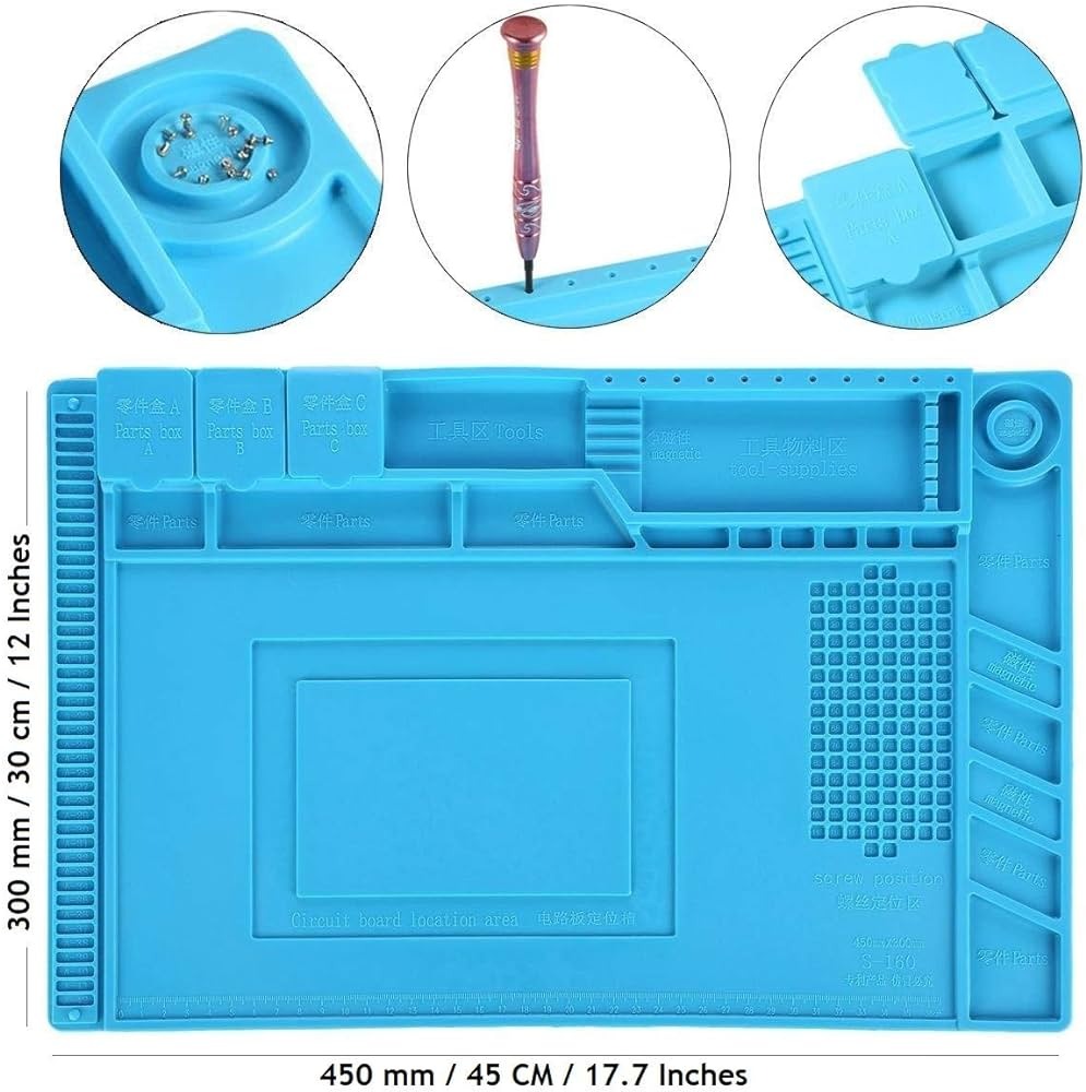 ESD S-160 Anti-Static Magnetic Heat Insulation Workbench Mat